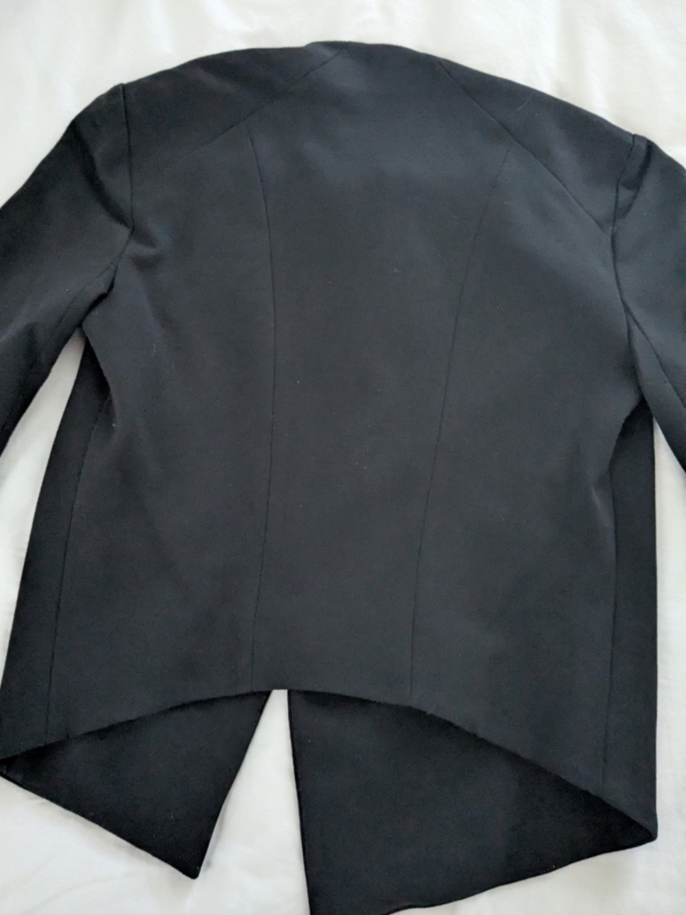 Helmut Lang Sonar Wool Black Asymmetric Zip Blazer Jacket Size S Like New - Picture 8 of 16